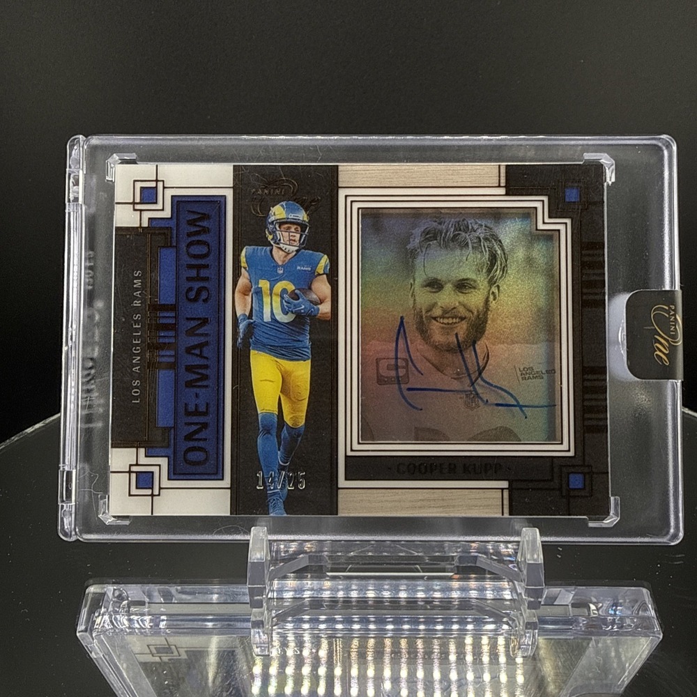 2024 Panini One‎ Cooper Kupp ONE MAN SHOW Auto /25 ON-CARD Rams SSP